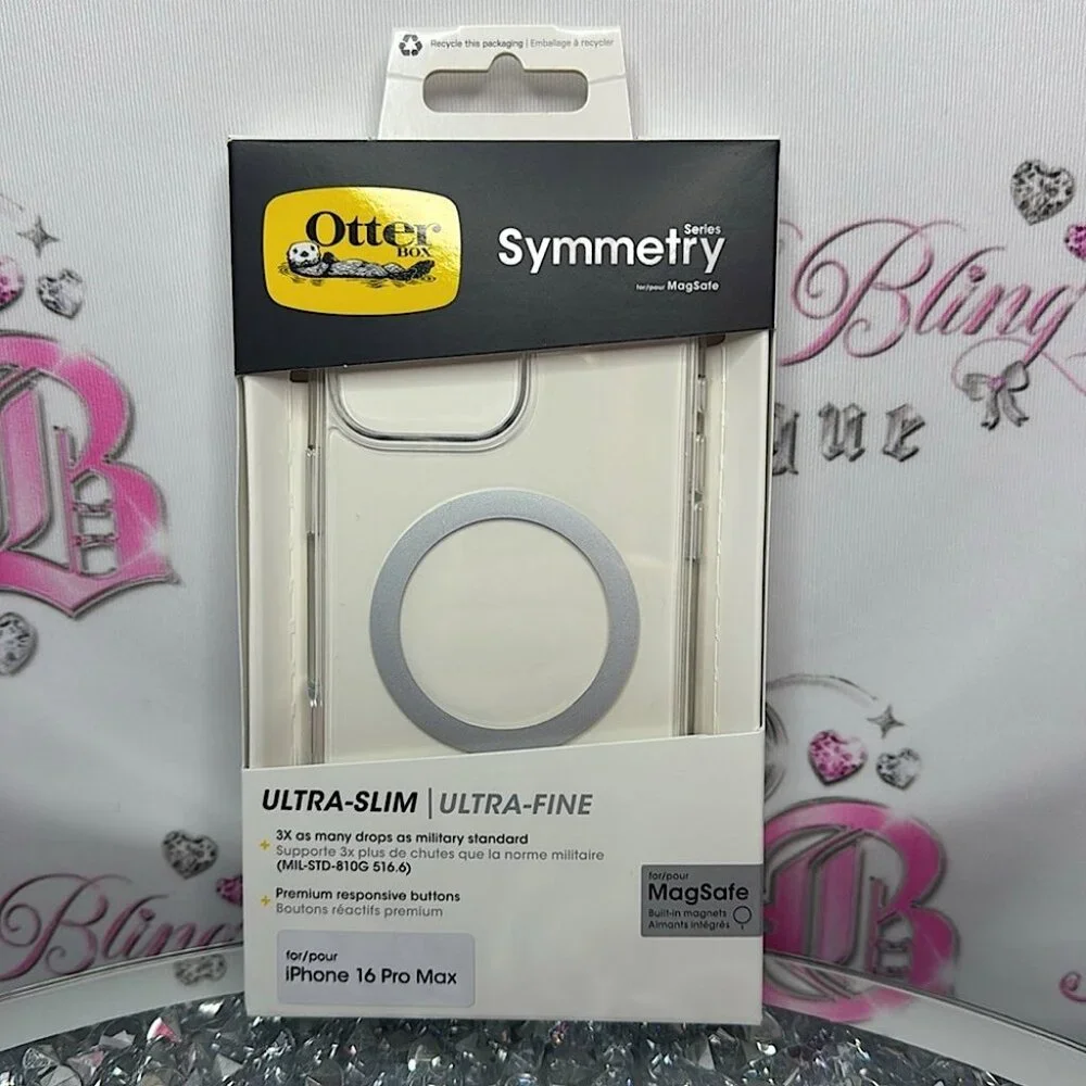 Otterbox magsafe iPhone 16 pro max BRAND NEW Clear iPhone Case with Gray Design