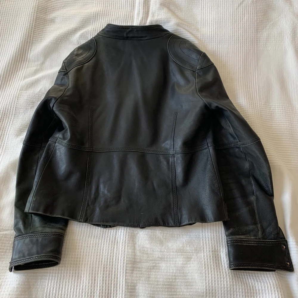 Authentic Christian Dior used leather jacket