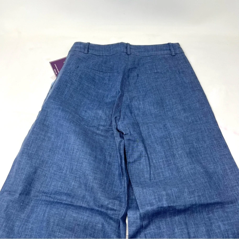 Val max Valmax flare linen viscose blue girl’s pants size 10 CL