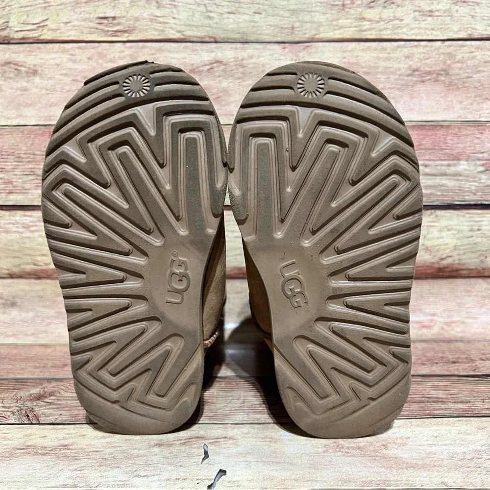 Ugg Brown Leather Classic Short Boots