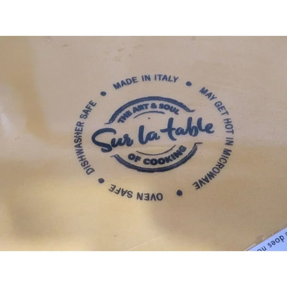 Sur la Table Mustard Yellow Pie Plate Quiche or Casserole Dish 9.5 in x 1.5 in