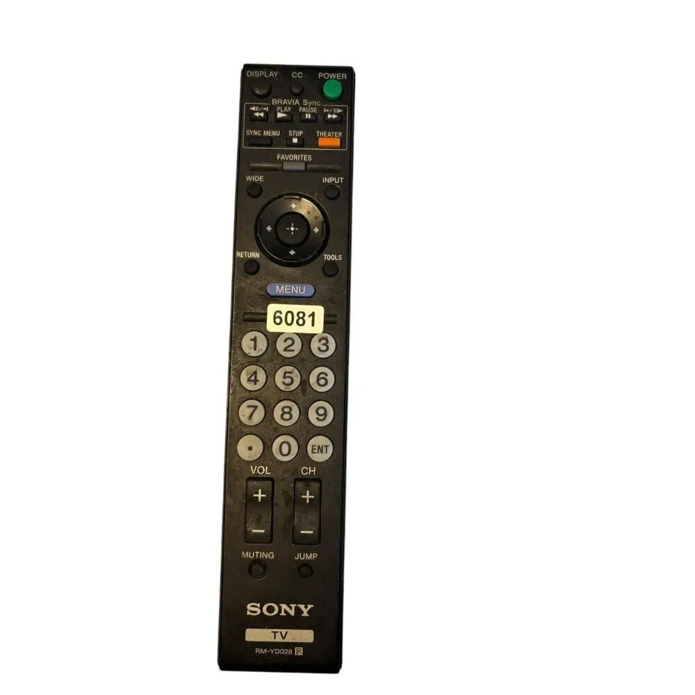 Sony TV Remote Control Model: RMT-D197A