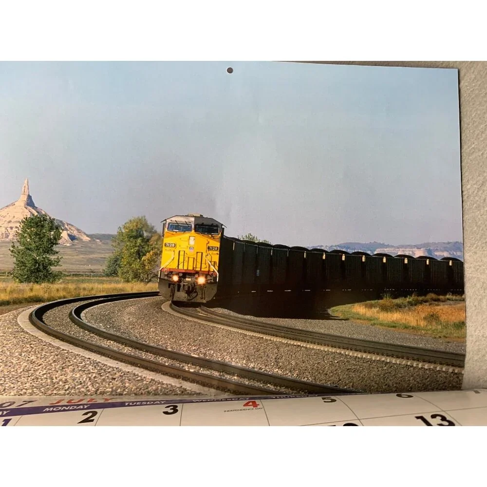 Union Pacific 2007 Train Locomotive Calendar Collectible Vintage Railway Photogr