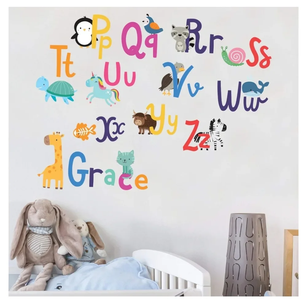 N/A alphabet wall