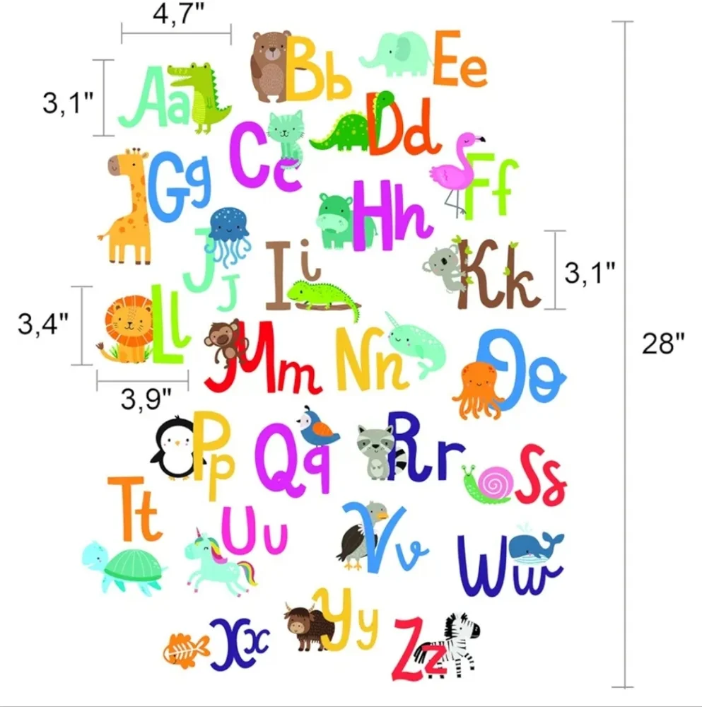 N/A alphabet wall