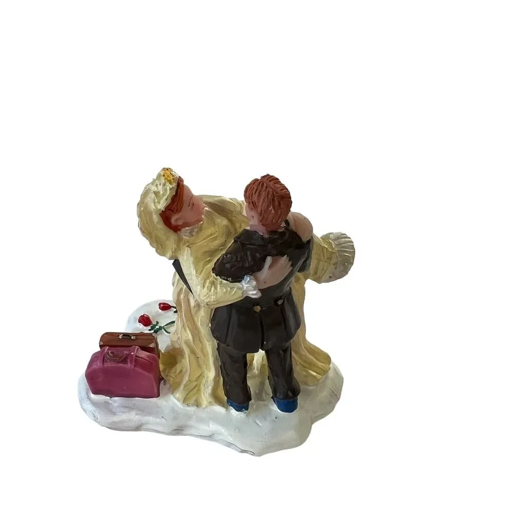 Lemax 2004 Just Married Couple Caddington Village Vintage Romantic Wedding Love
