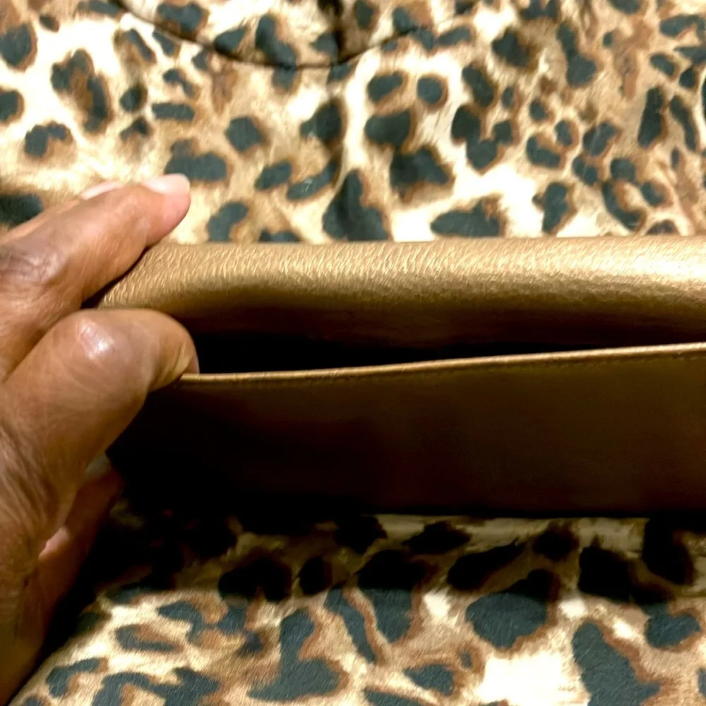 EUC Furla wallet/ metallic