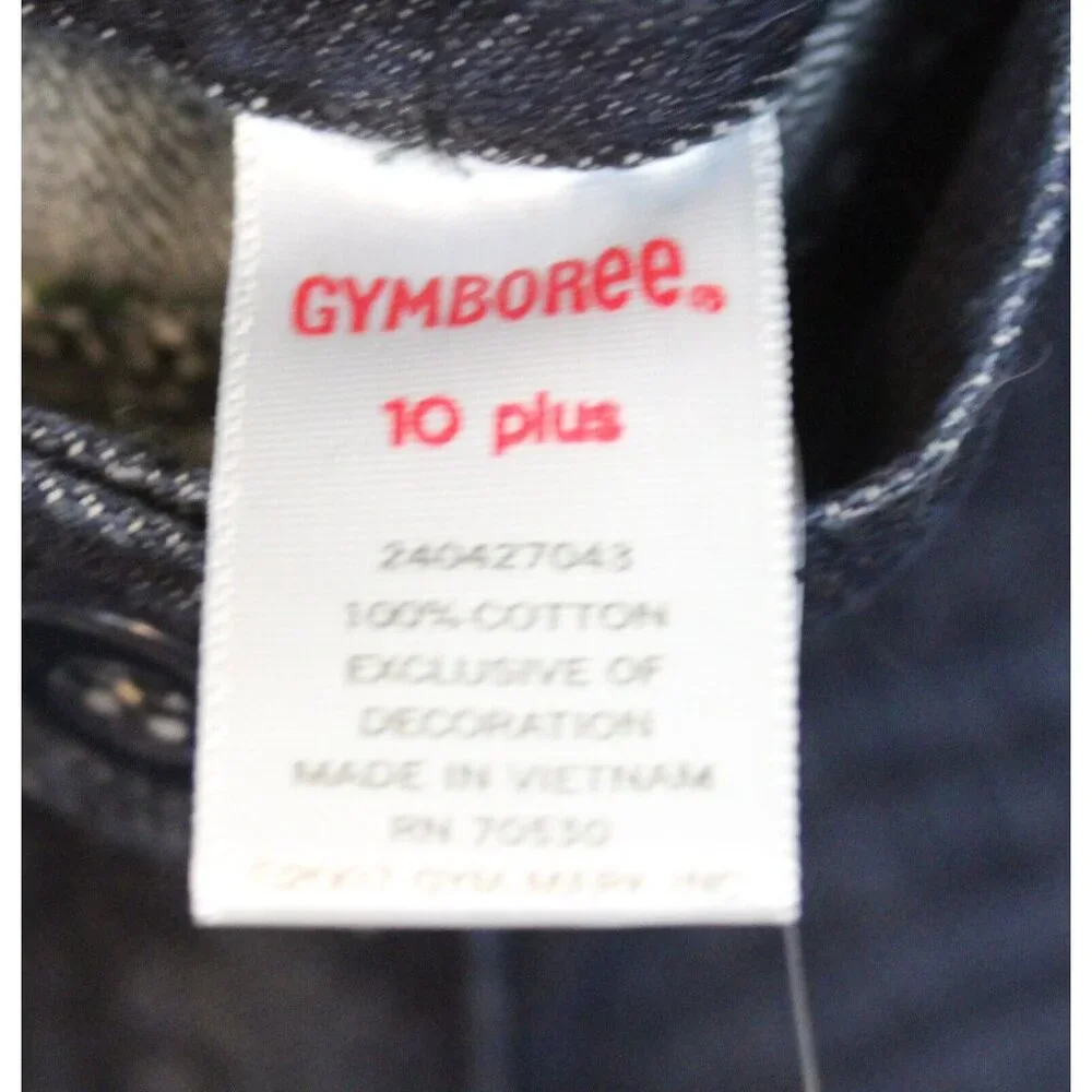2008 Gymboree Petit Mademoiselle Pickstitch Flare Denim Jeans Dark 10 Plus