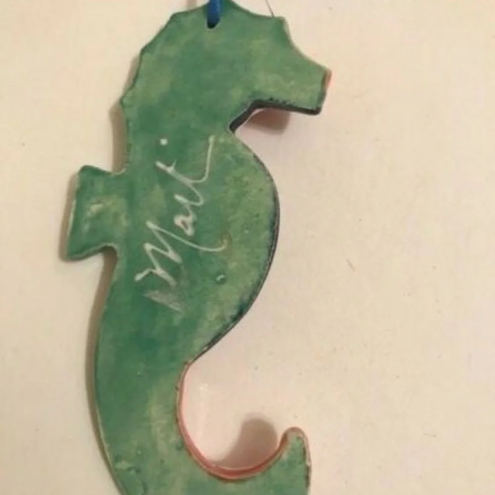 Seahorse Ornament Wall Art Handmade New Beach Sea