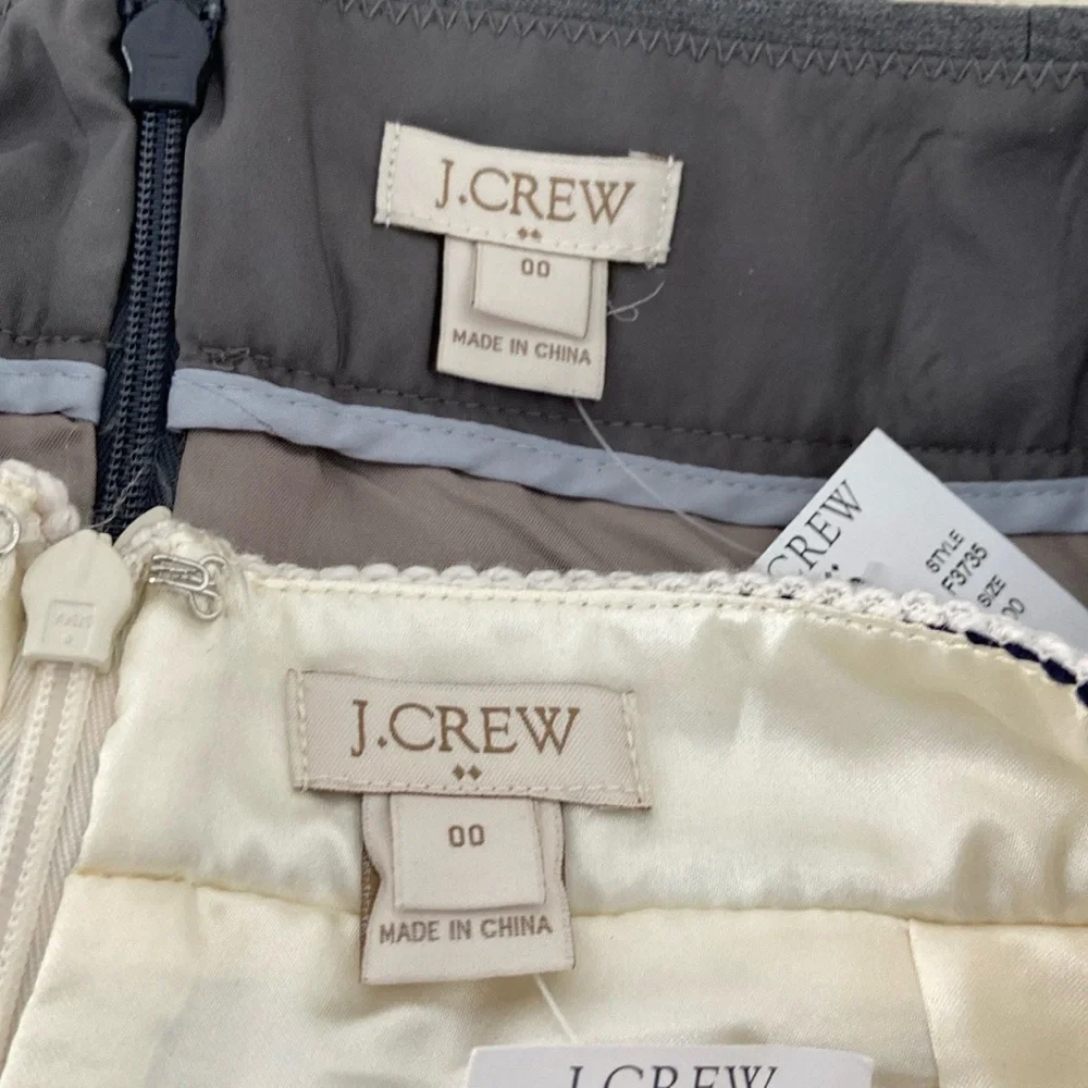 Set-Lot J. Crew Professional Classic Work Skirts Size 00