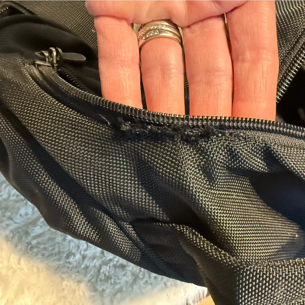 Vintage Jansport black large duffel bag