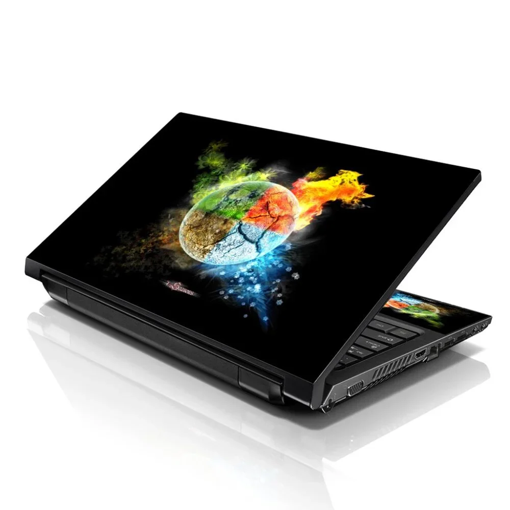 LSS 15.6 & 17.3 Inches Laptop Notebook Skin Sticker Decal - Earth on Fire
