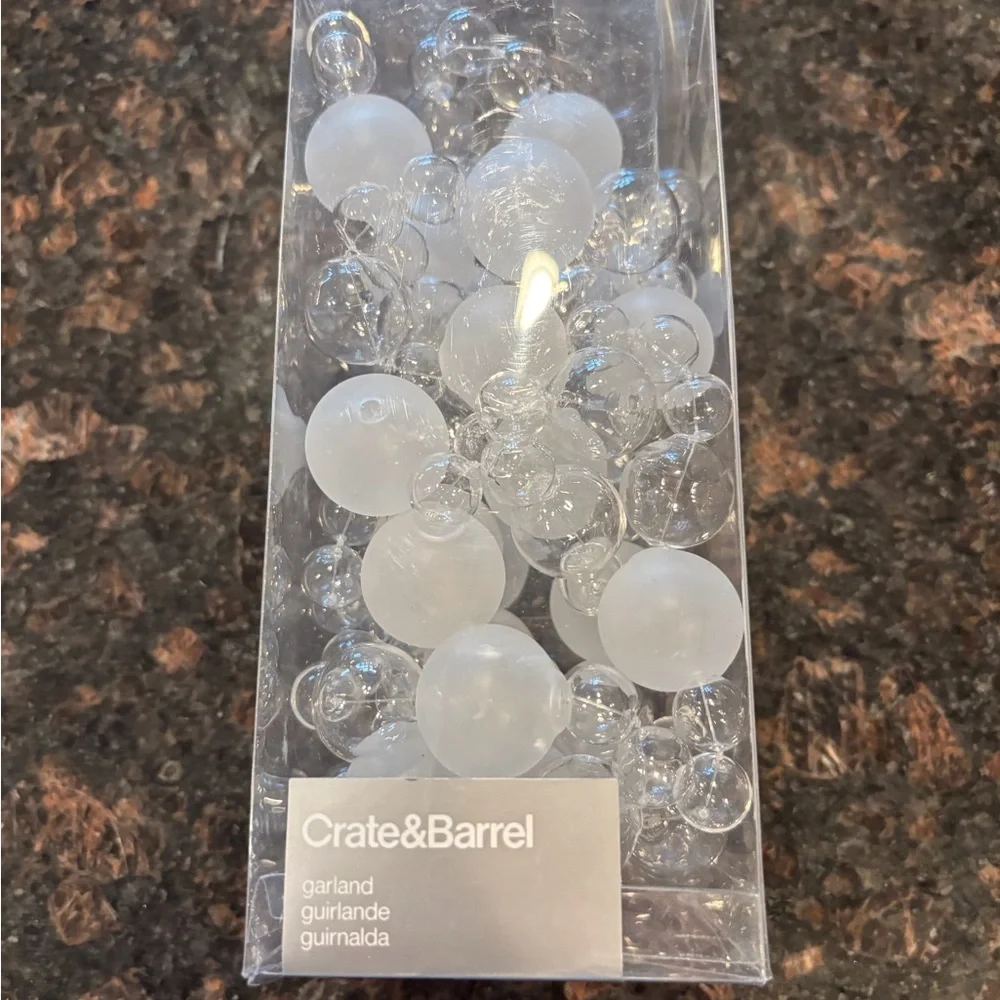 Crate&Barrel barrel bead long