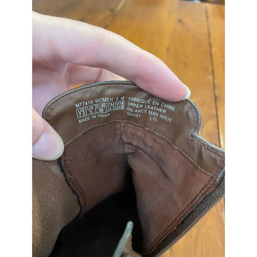 Rockport Ladies Heeled Ankle Boots Brown Designed in Italy Size 7.5 AdiPrene