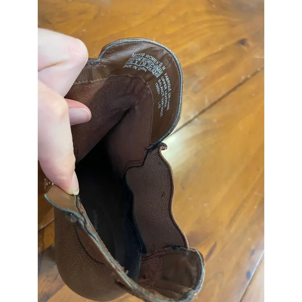 Rockport Ladies Heeled Ankle Boots Brown Designed in Italy Size 7.5 AdiPrene