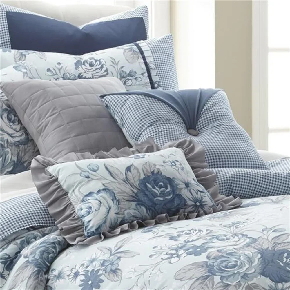 Amrapur Overseas | Farmhouse 8-Piece Floral Comforter Set (King)