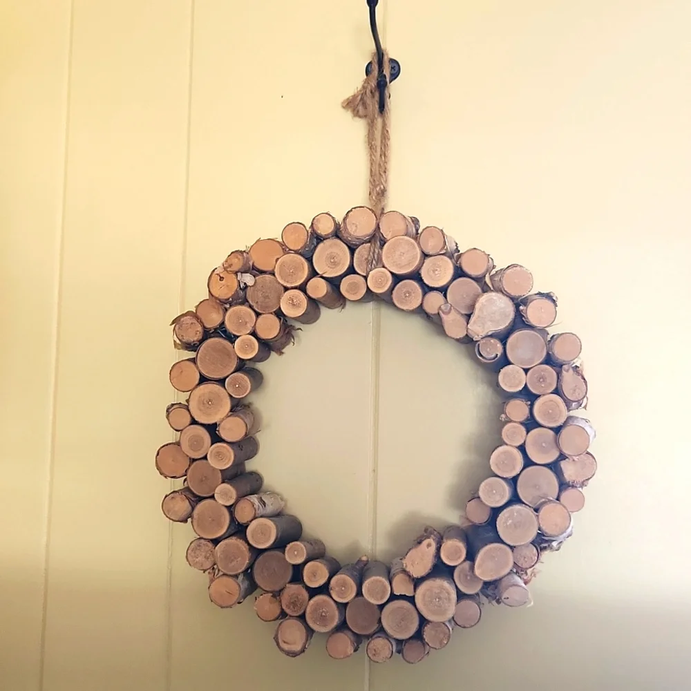 Real wood twig wreath
