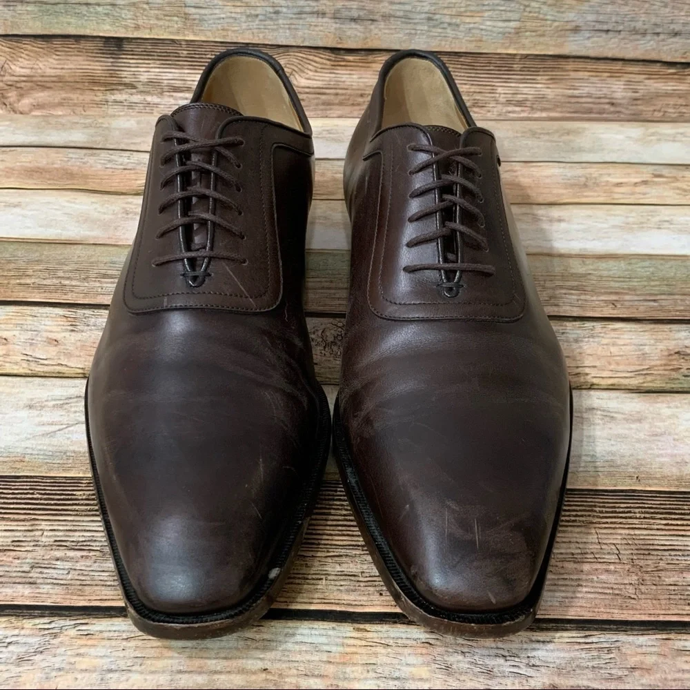 Gucci Plain Toe Oxford Shoes