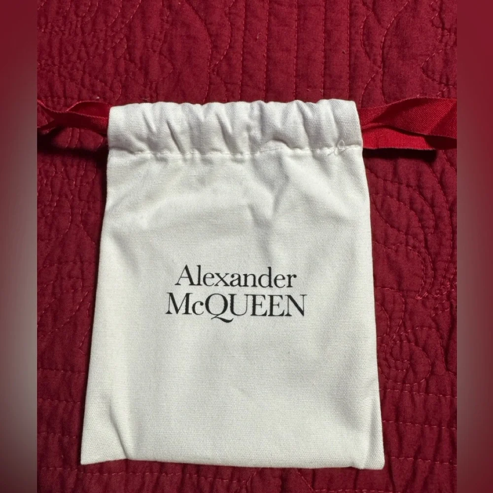 Alexander McQueen Tape Logo Billfold Wallet – Brand New with Original box