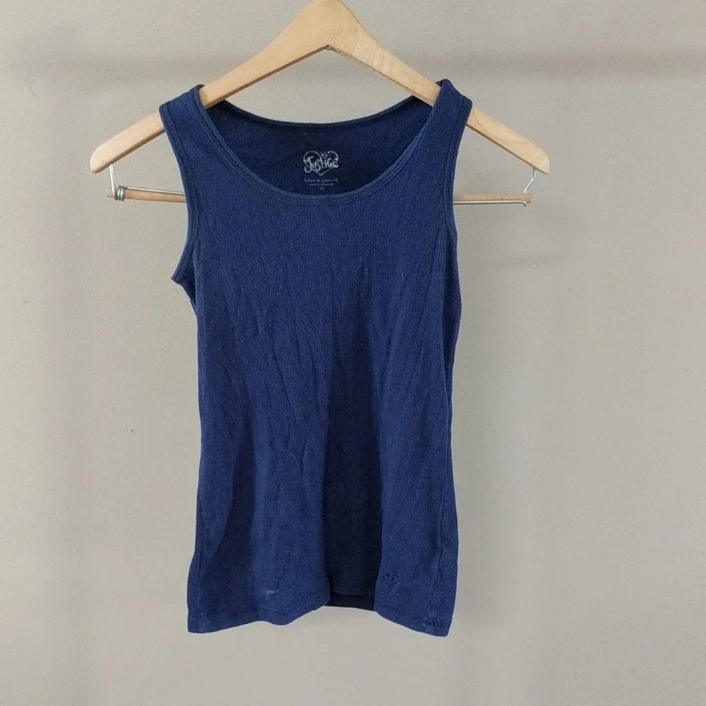 Justice Sz 10 Navy Tank Top