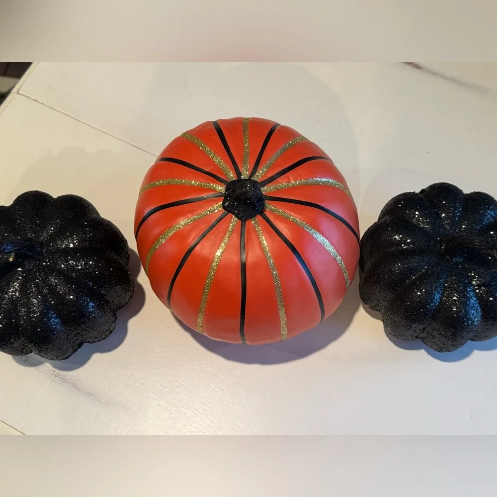 Target Glittery Pumpkin Halloween Decorations