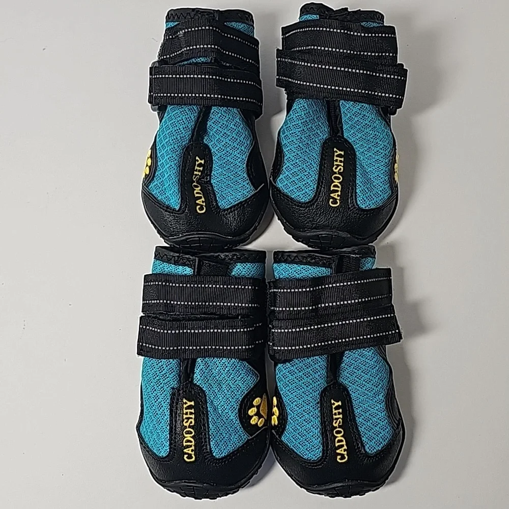 Cado-Shy Dog Shoes Snow Boots Waterproof Reflective Straps Hook-and-loop 6