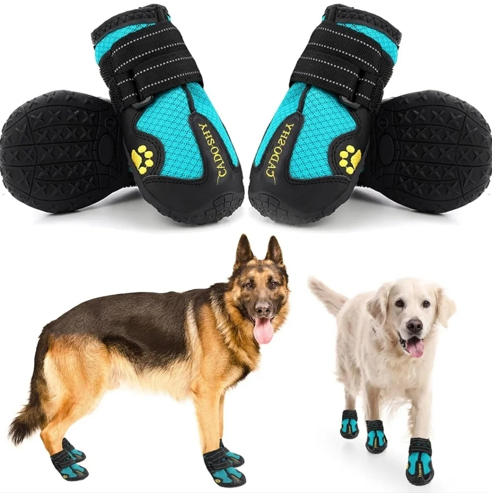 Cado-Shy Dog Shoes Snow Boots Waterproof Reflective Straps Hook-and-loop 6