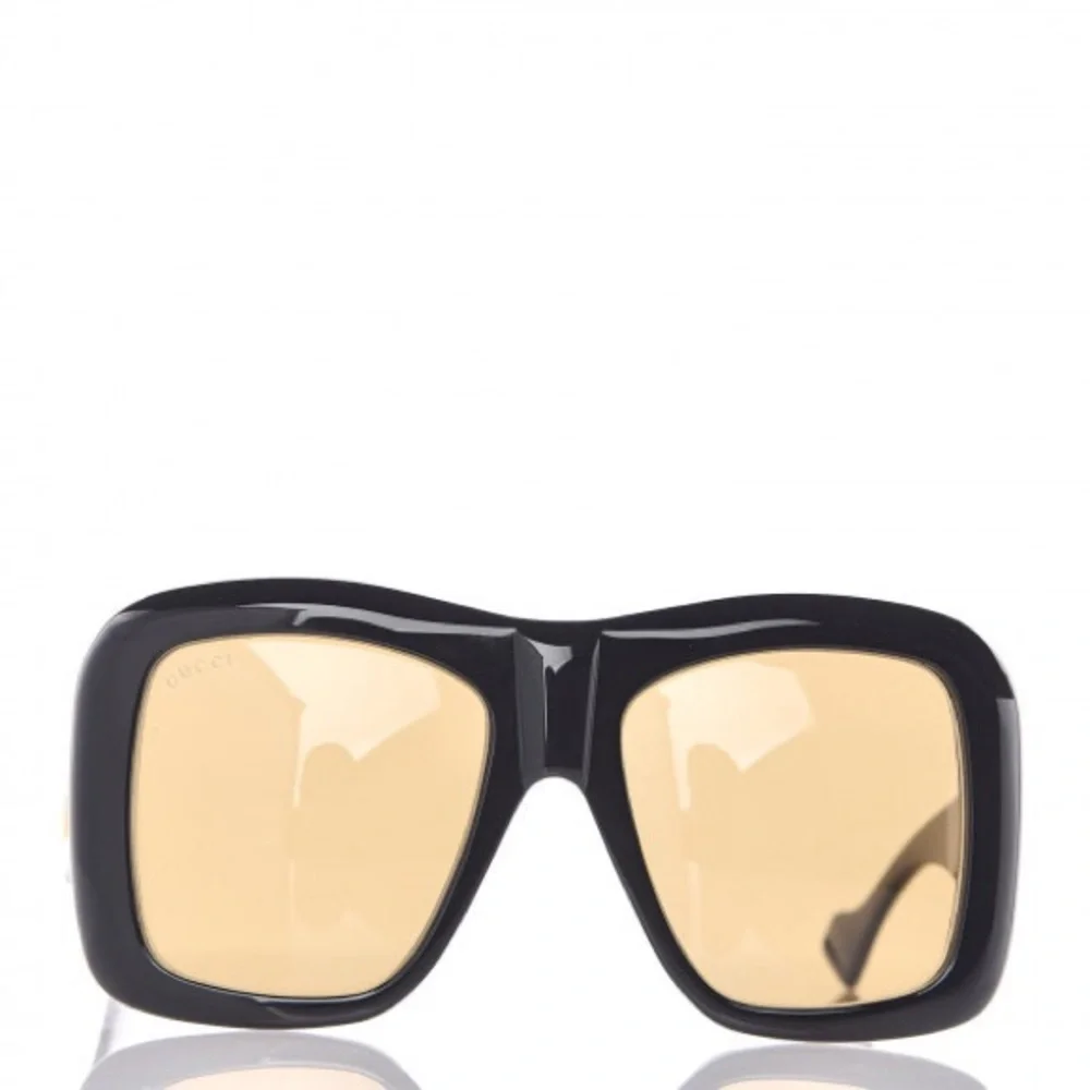 New  - GUCCI Square Frame Sunglasses GG0498S Black