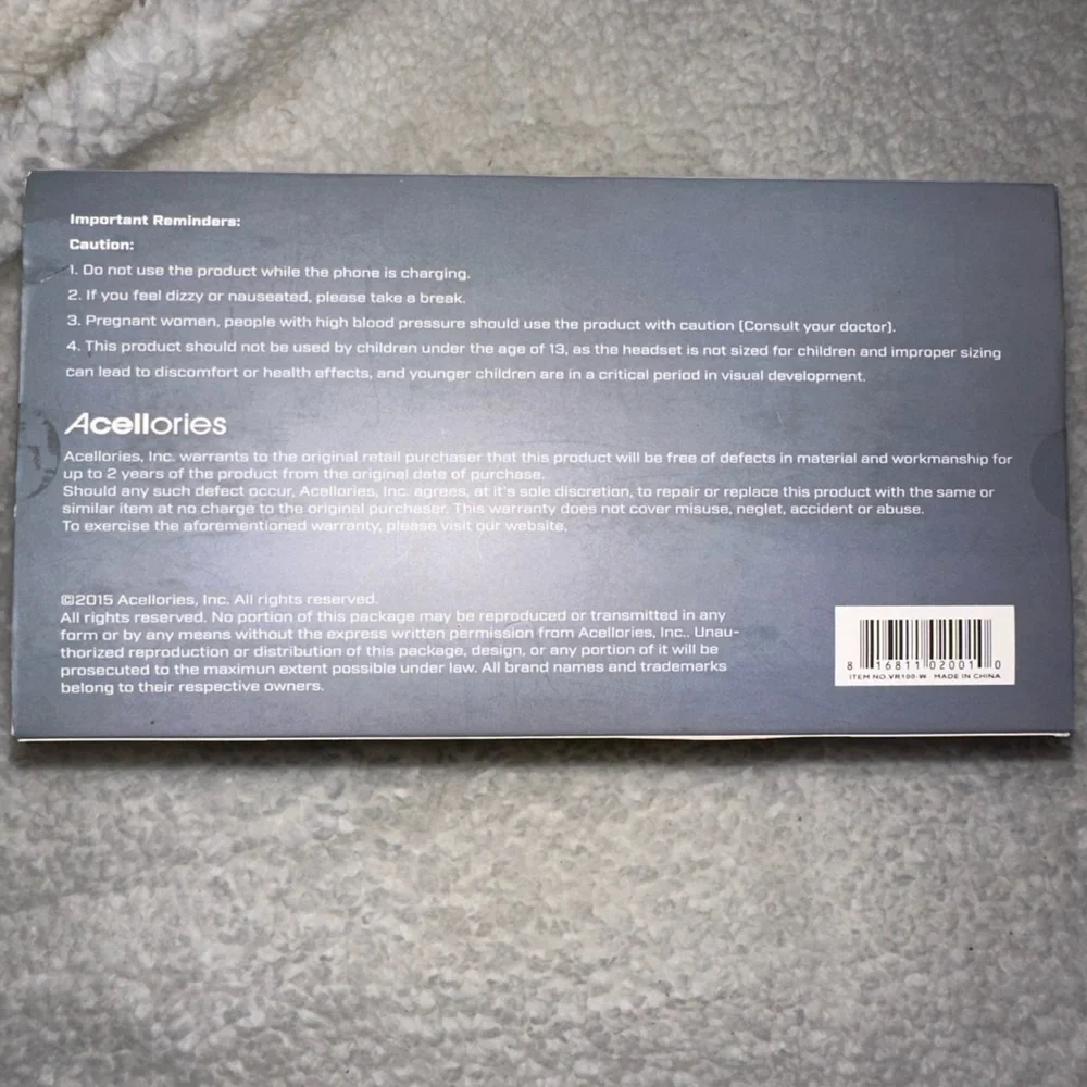 Acelloriies acellories vr