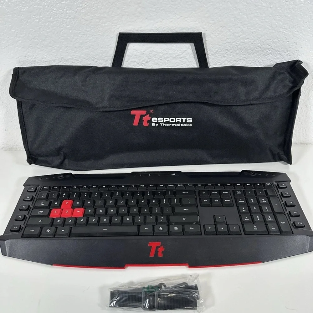 TT Esports Challenger Ultimate Professional Gaming Keyboard With Case And Strap