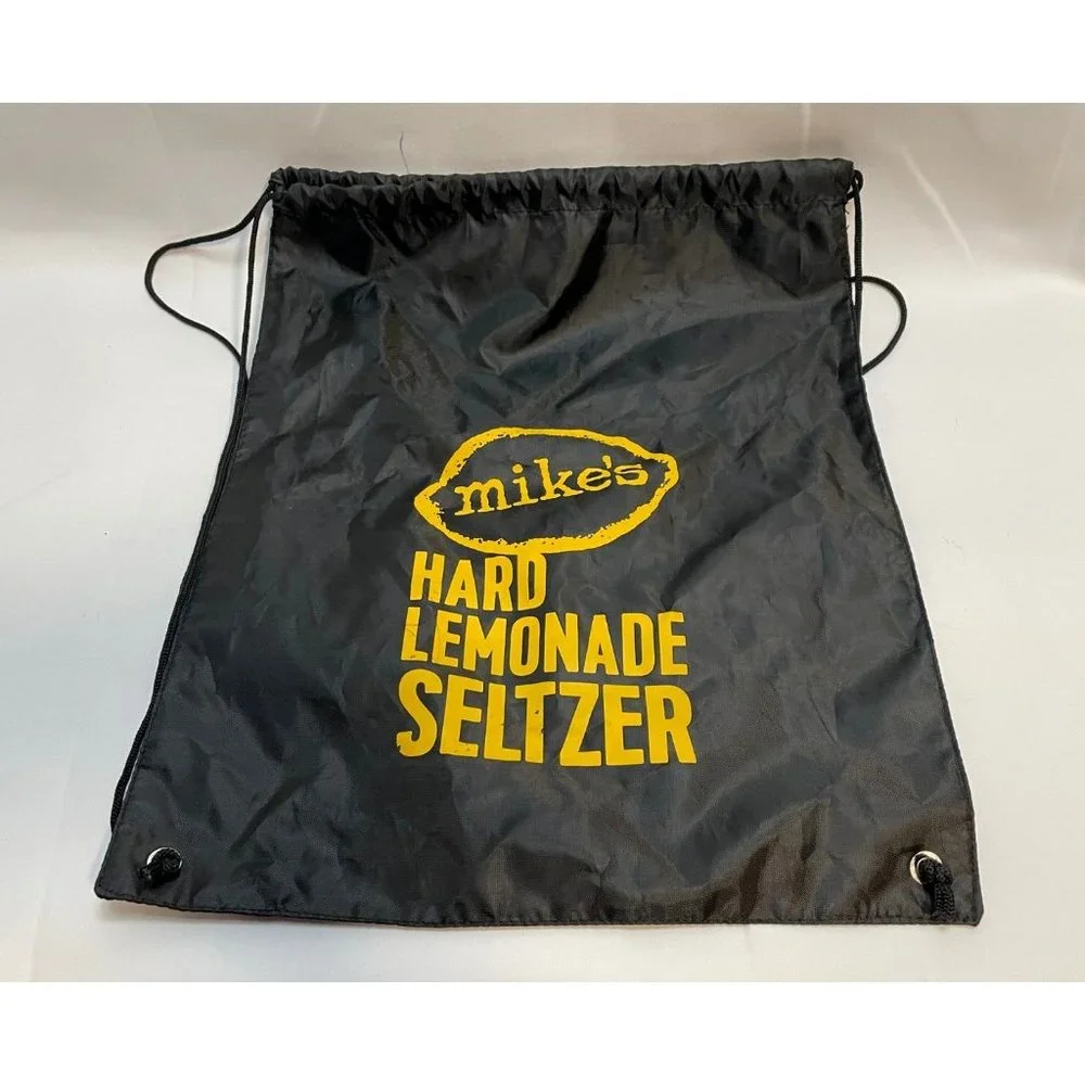 Mike's Hard Lemonade Seltzer drawstring bag backpack gym workout 17