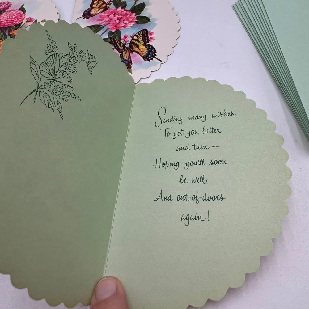 Vintage Greeting card partial set original box 60s 70s