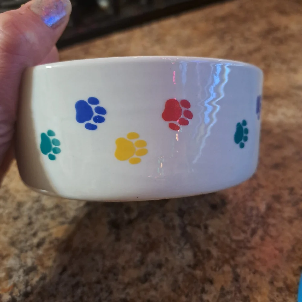 vintage ceramic feeding bowl