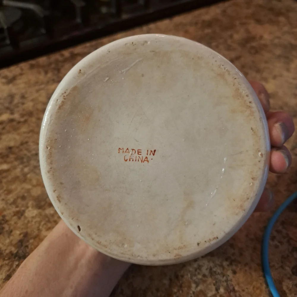 vintage ceramic feeding bowl