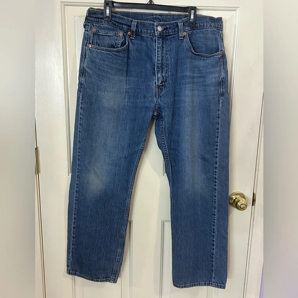 Levi’s 505 Men’s 36x29 Regular Fit Straight Leg Denim Jeans