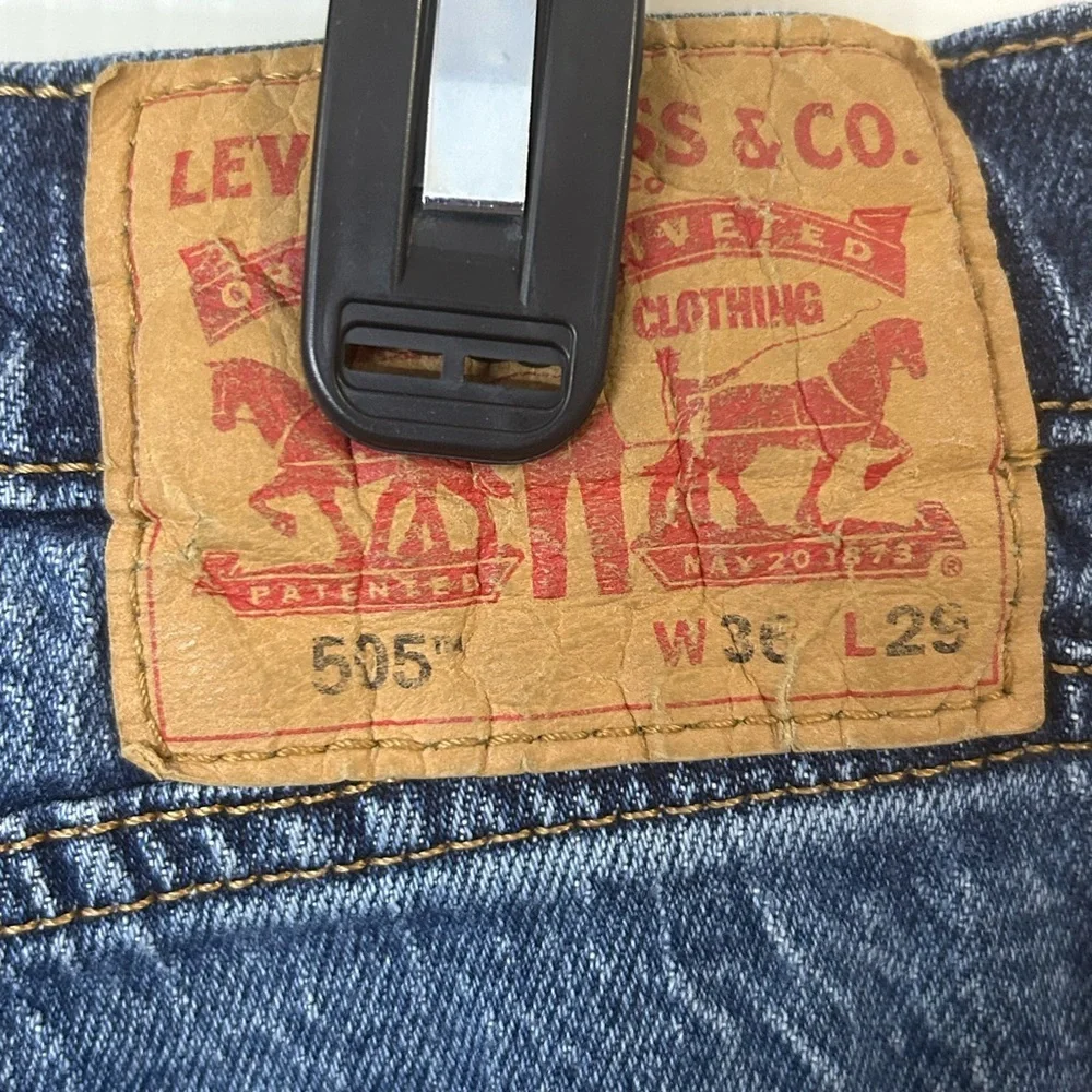Levi’s 505 Men’s 36x29 Regular Fit Straight Leg Denim Jeans