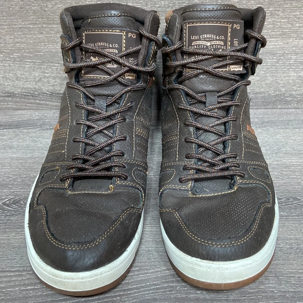 Levi’s Men’s 520 BB HI X High Top Sneakers Shoes Size 9 Brown Tan Casual Lace Up