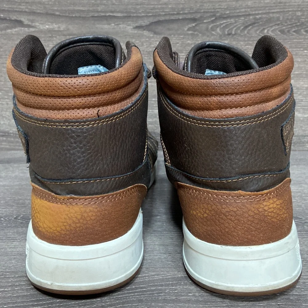 Levi’s Men’s 520 BB HI X High Top Sneakers Shoes Size 9 Brown Tan Casual Lace Up