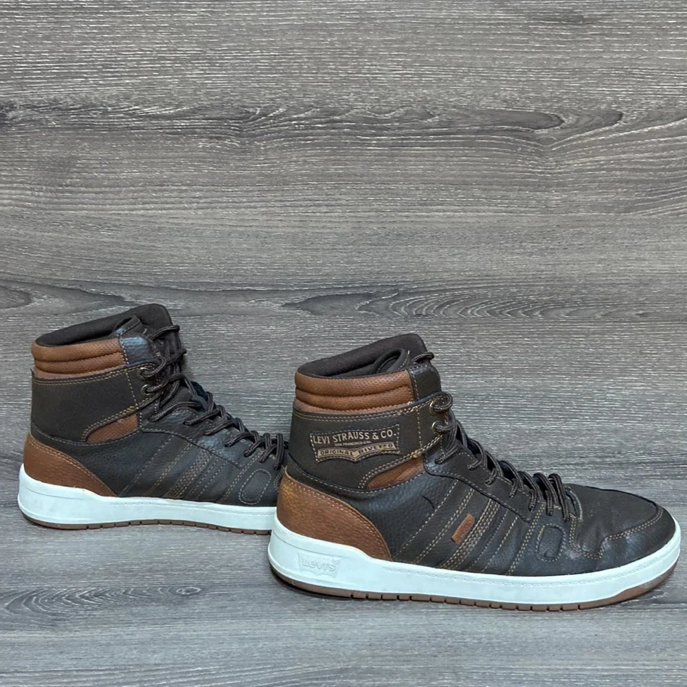 Levi’s Men’s 520 BB HI X High Top Sneakers Shoes Size 9 Brown Tan Casual Lace Up
