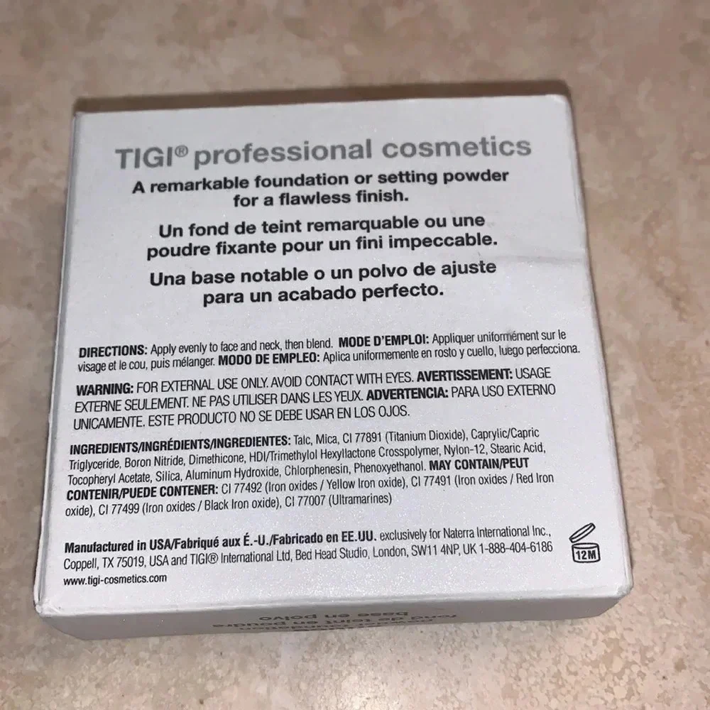 TIGI Professional Powder Foundation Shade entice 0.37 oz New