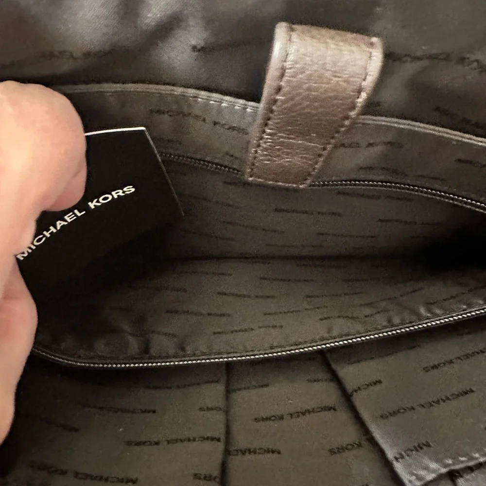 Michael Kors Brown Leather Laptop Bag