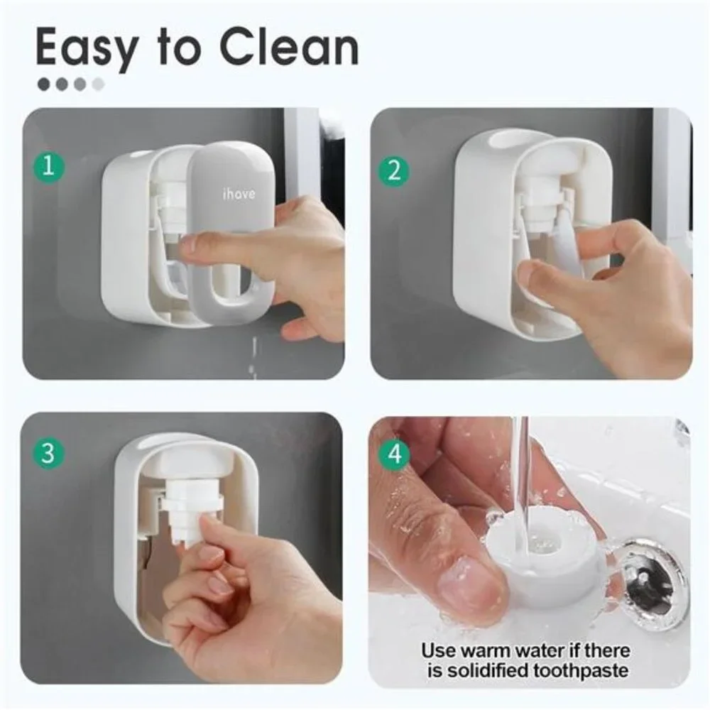 🦷 Wall-Mounted Automatic Toothpaste Dispenser – Hands-Free & Easy to Install ✨