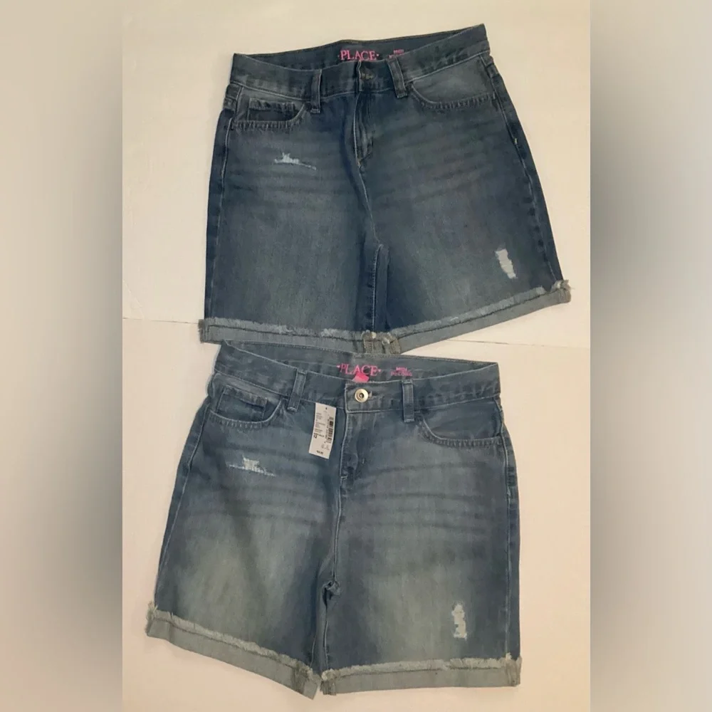 The Children’s Place 2-Pack Girls Size 12 Jean Shorts