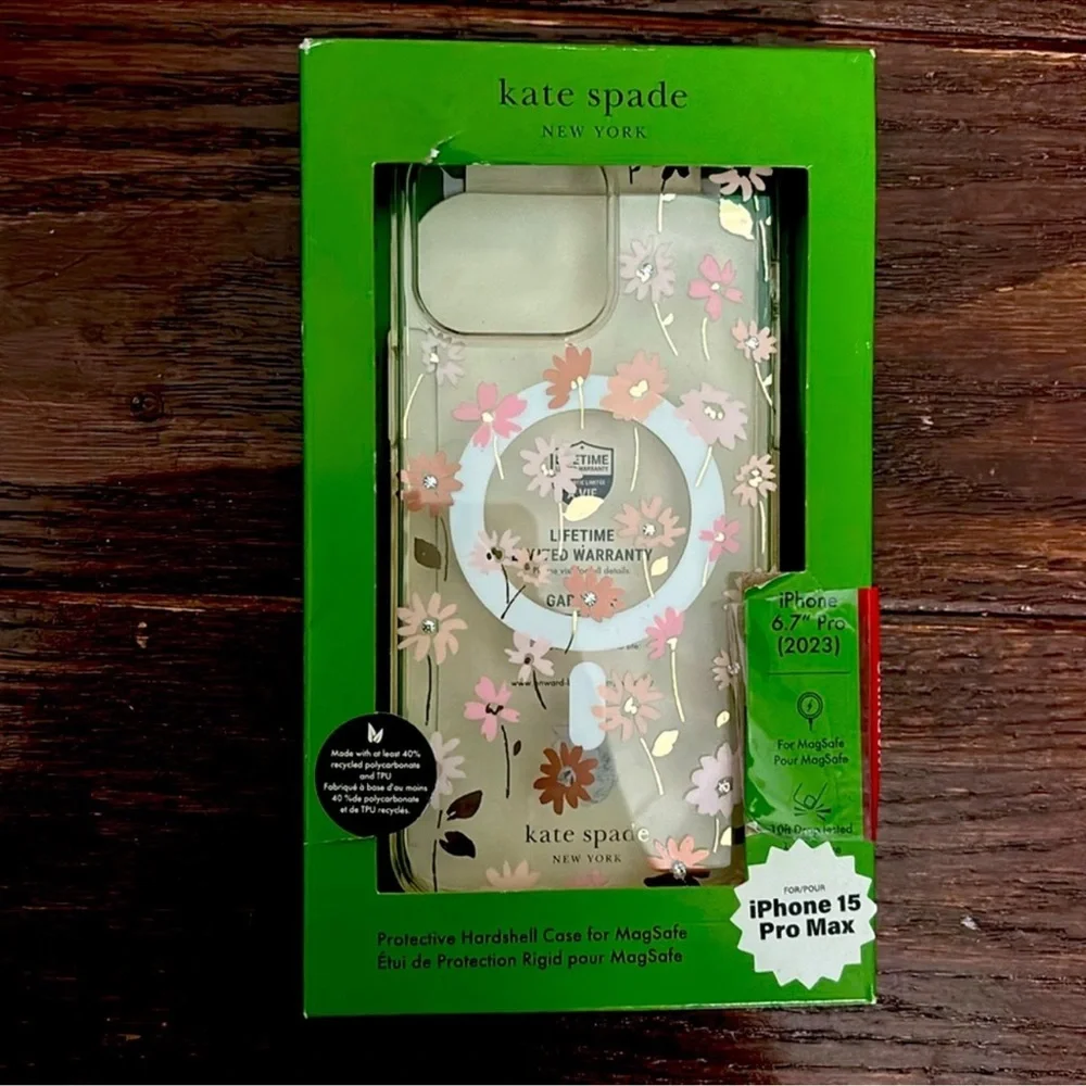 Kate Spade NY Protective Hardshell Case IPhone 15 Pro Max NIB