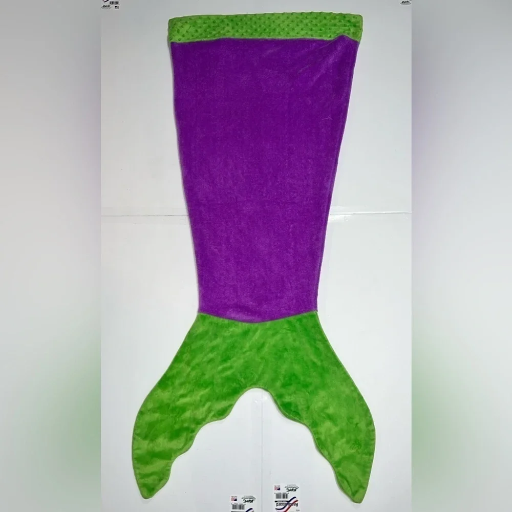 Blankie Tails Mermaid Blanket Purple and Green