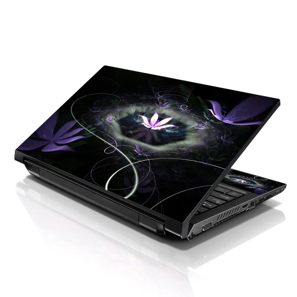 LSS 15.6 & 17.3 Inches Laptop Notebook Skin Sticker Decal - Abstract Flower