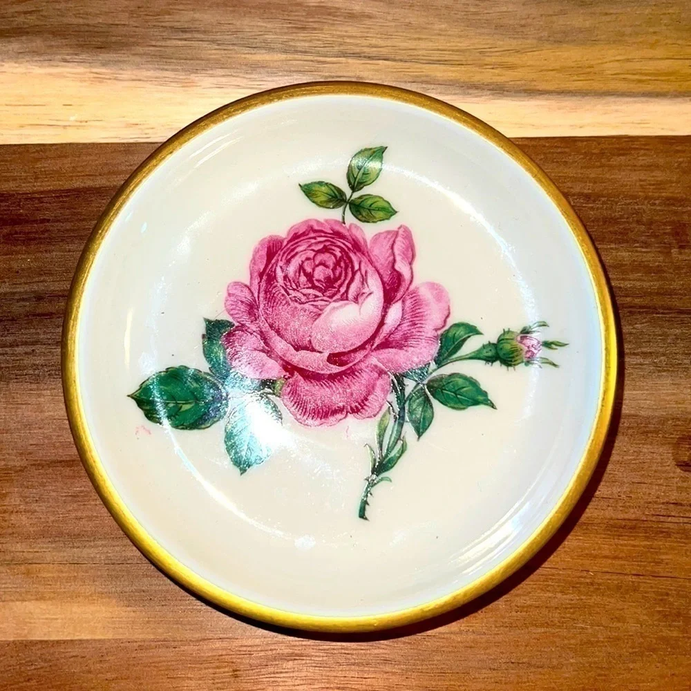 Vintage RoseBavaria Germany 75 Trinket Dish