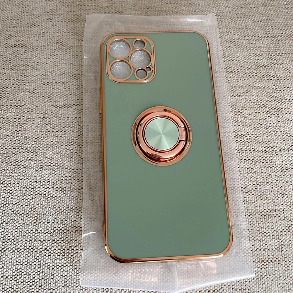 Apple iPhone 12 /12 pro apple green soft green handle new in bag NWT