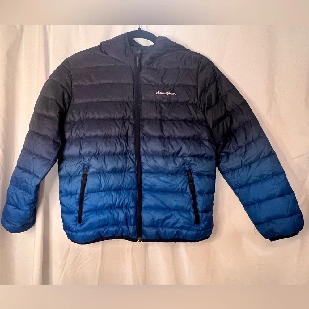 Eddie Bauer Reversible down filled Hooded Jacket - size M​