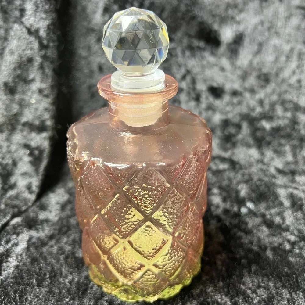 Pink bottle decanter